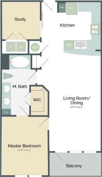 Unit 1314 floor plan